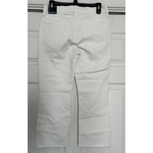 J.CREW Mid-Rise Flare Crop Signature Stretch White Jeans - Picture 5 of 16